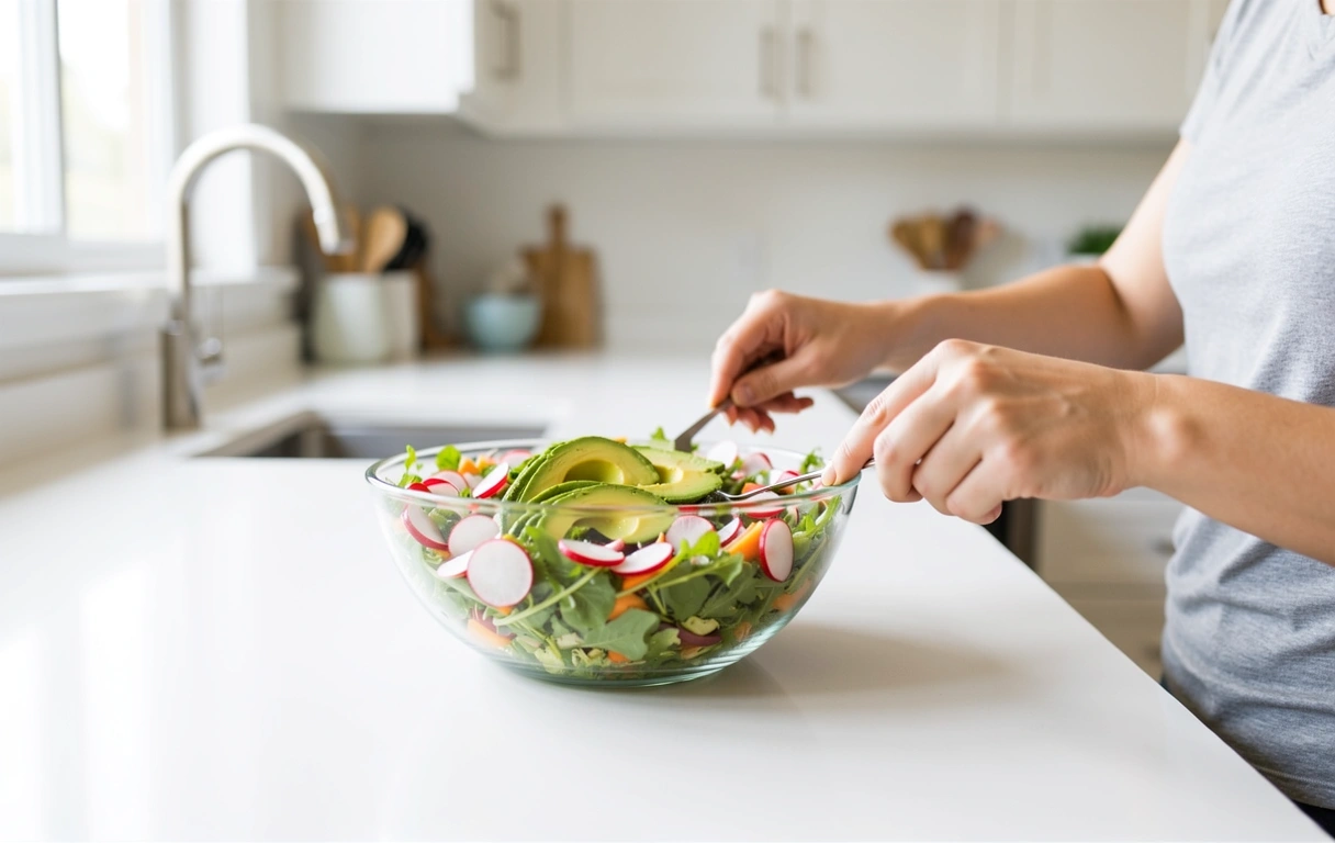 Ingrédients frais et naturels de saison